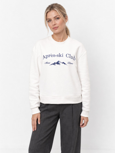 Свитшот женский Apres-ski Club молочный YA TREND — фото 2