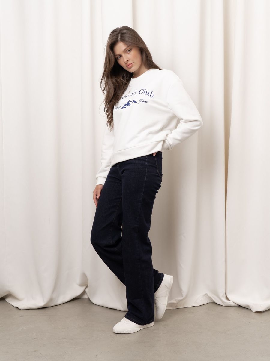 Свитшот женский Apres-ski Club футер молочный YA TREND — фото 10