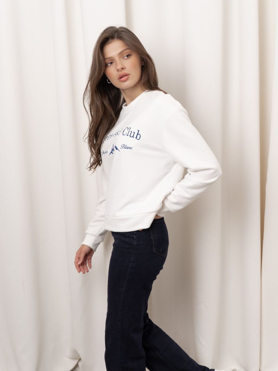 Свитшот женский Apres-ski Club футер молочный YA TREND — фото 11