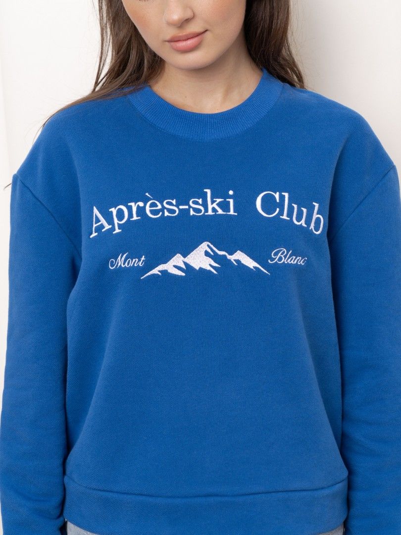 Свитшот женский Apres-ski Club футер синий YA TREND — фото 5