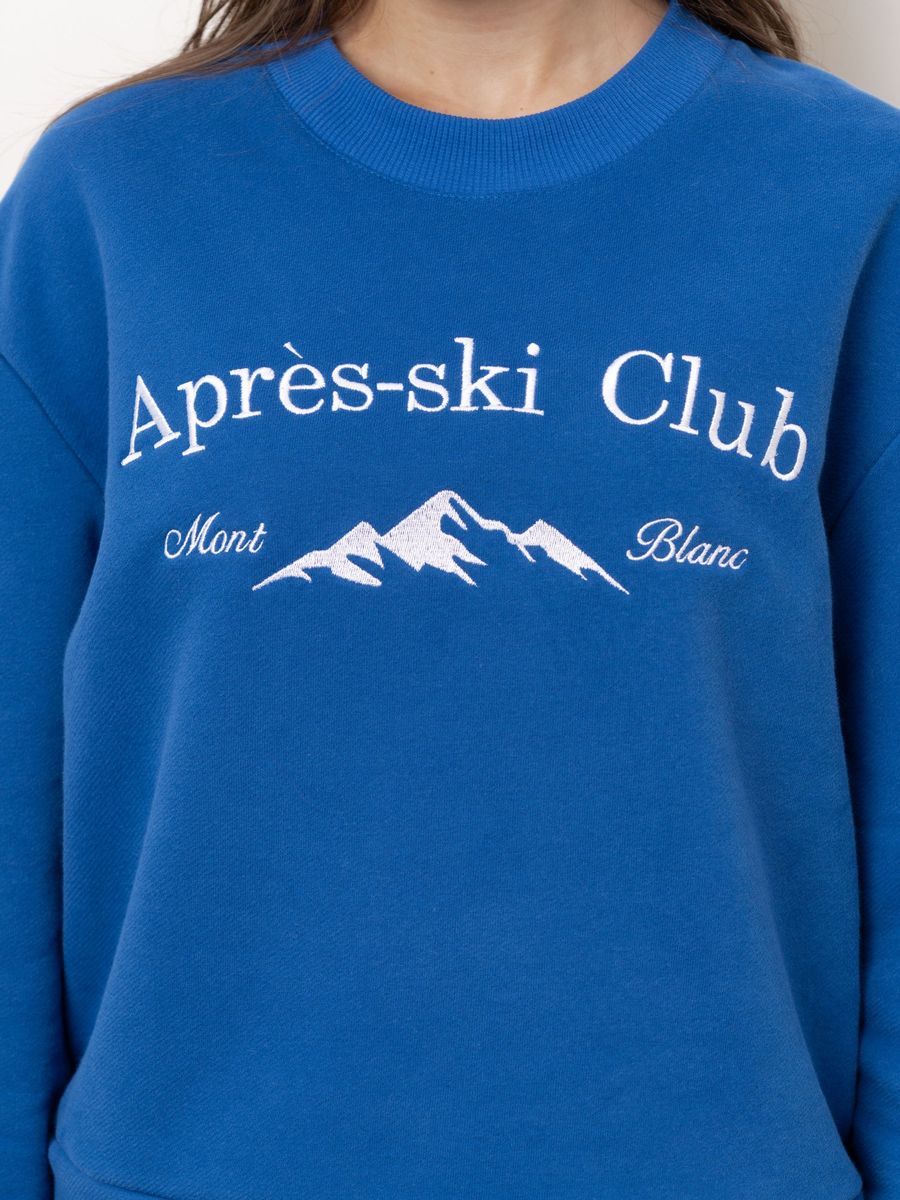 Свитшот женский Apres-ski Club футер синий YA TREND — фото 14